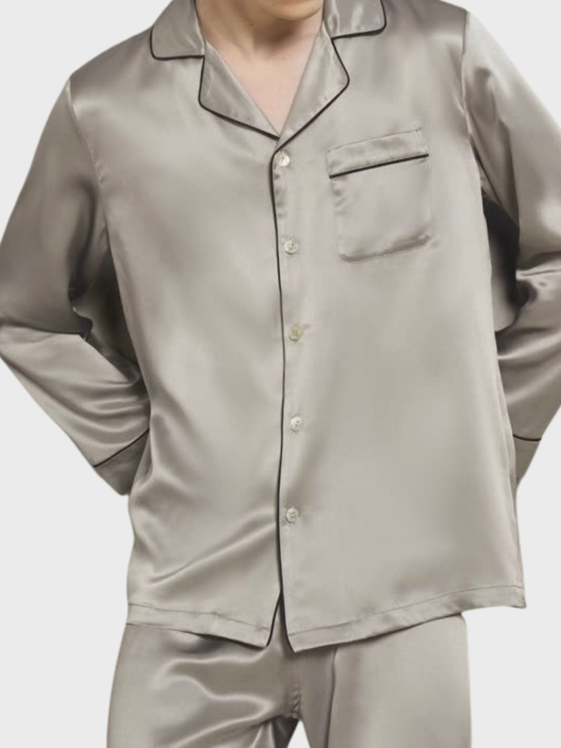 Seiden Schlafanzug Herren