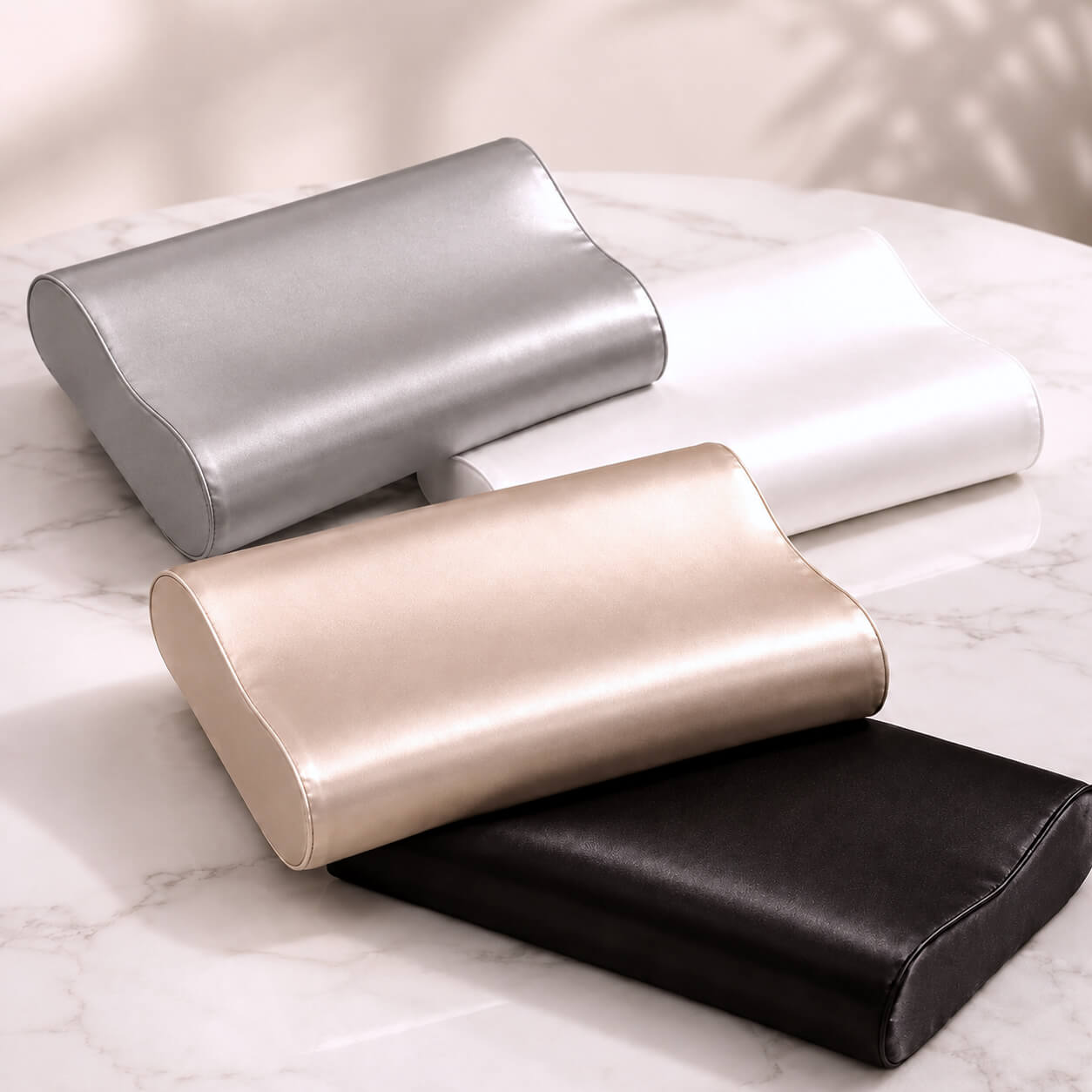 Seidenkissenbezug für ergonomisches Kissen
