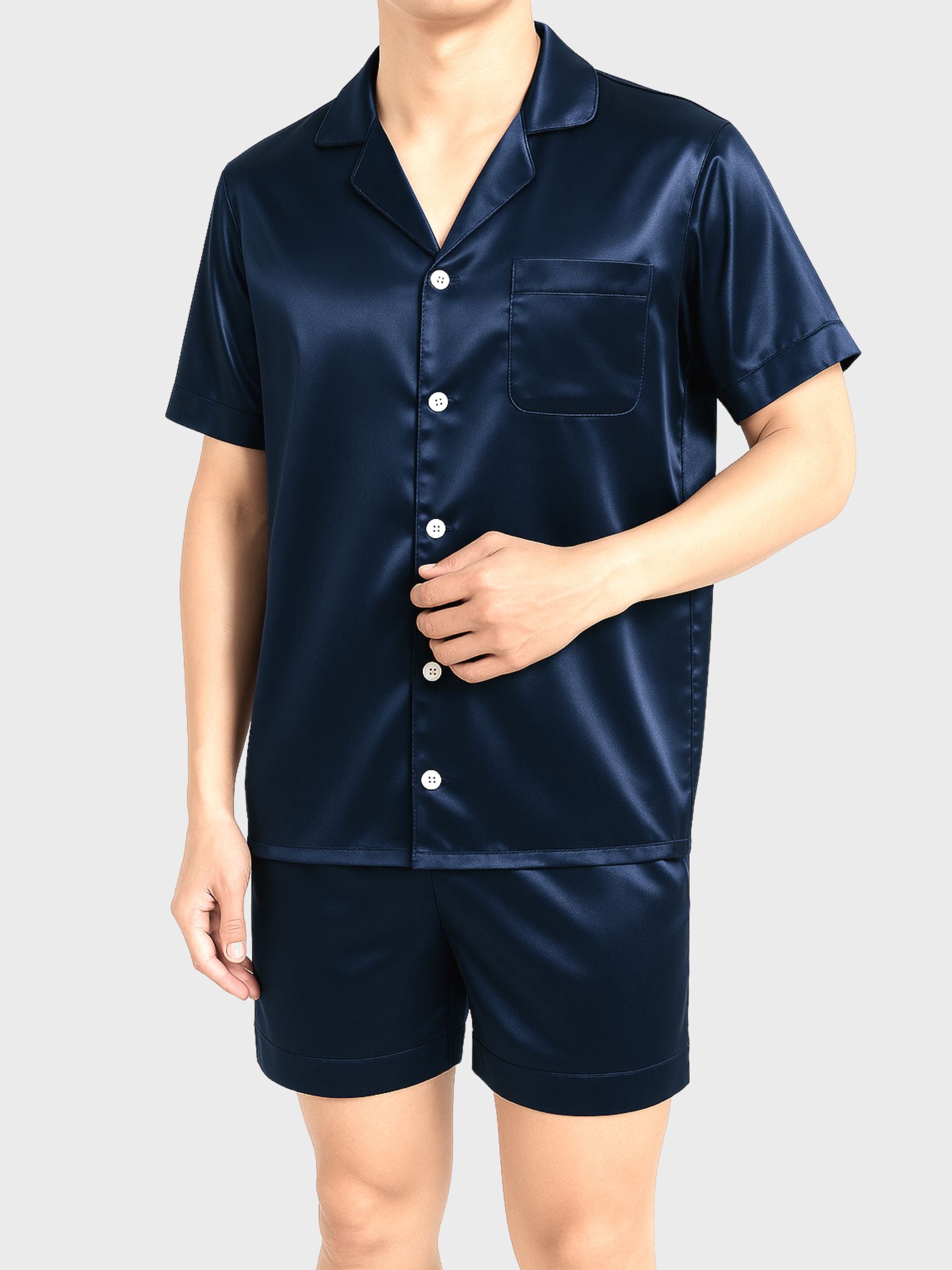 Seidenpyjama für Herren (Shortama)