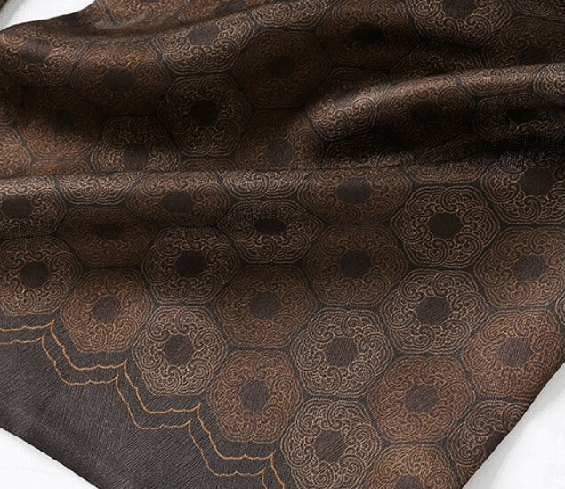 Double-layer men’s silk scarf