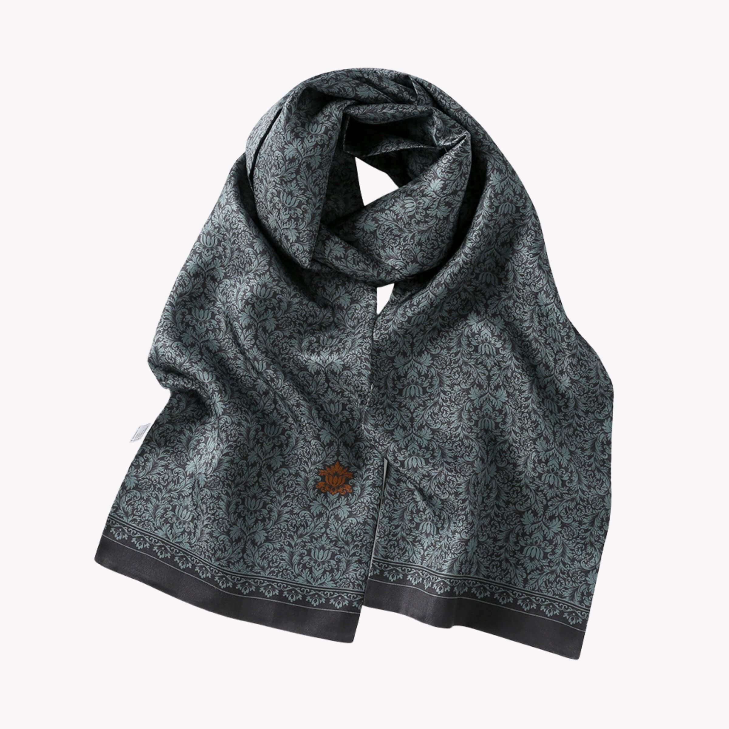 Doppellagiger Herren-Seidenschal