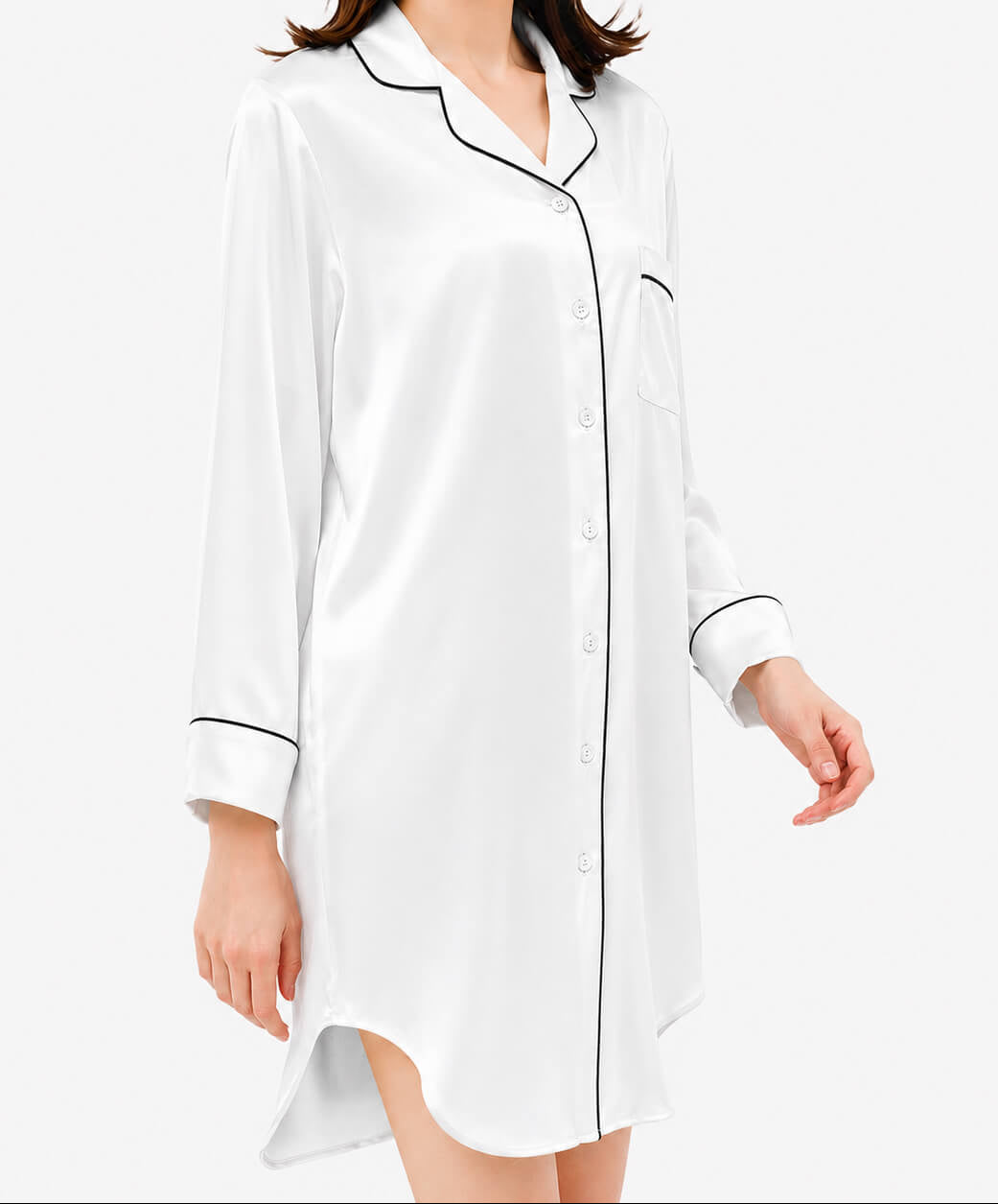 Damen Seiden-Nachthemd