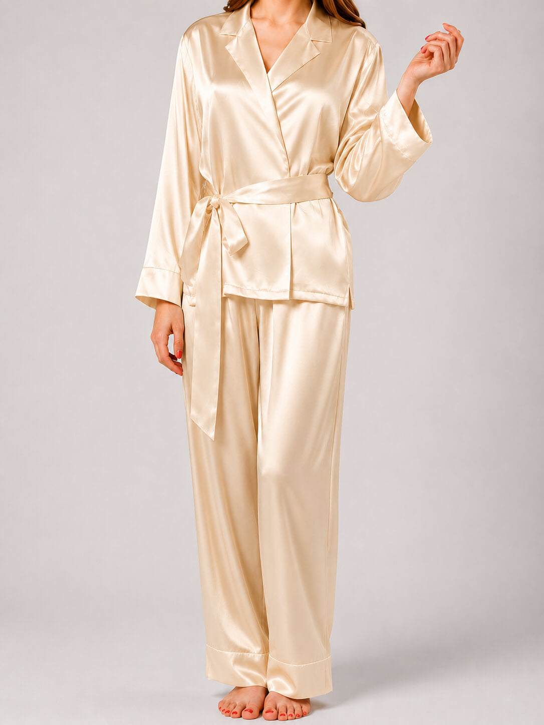 Seidenpyjama-Set für Damen