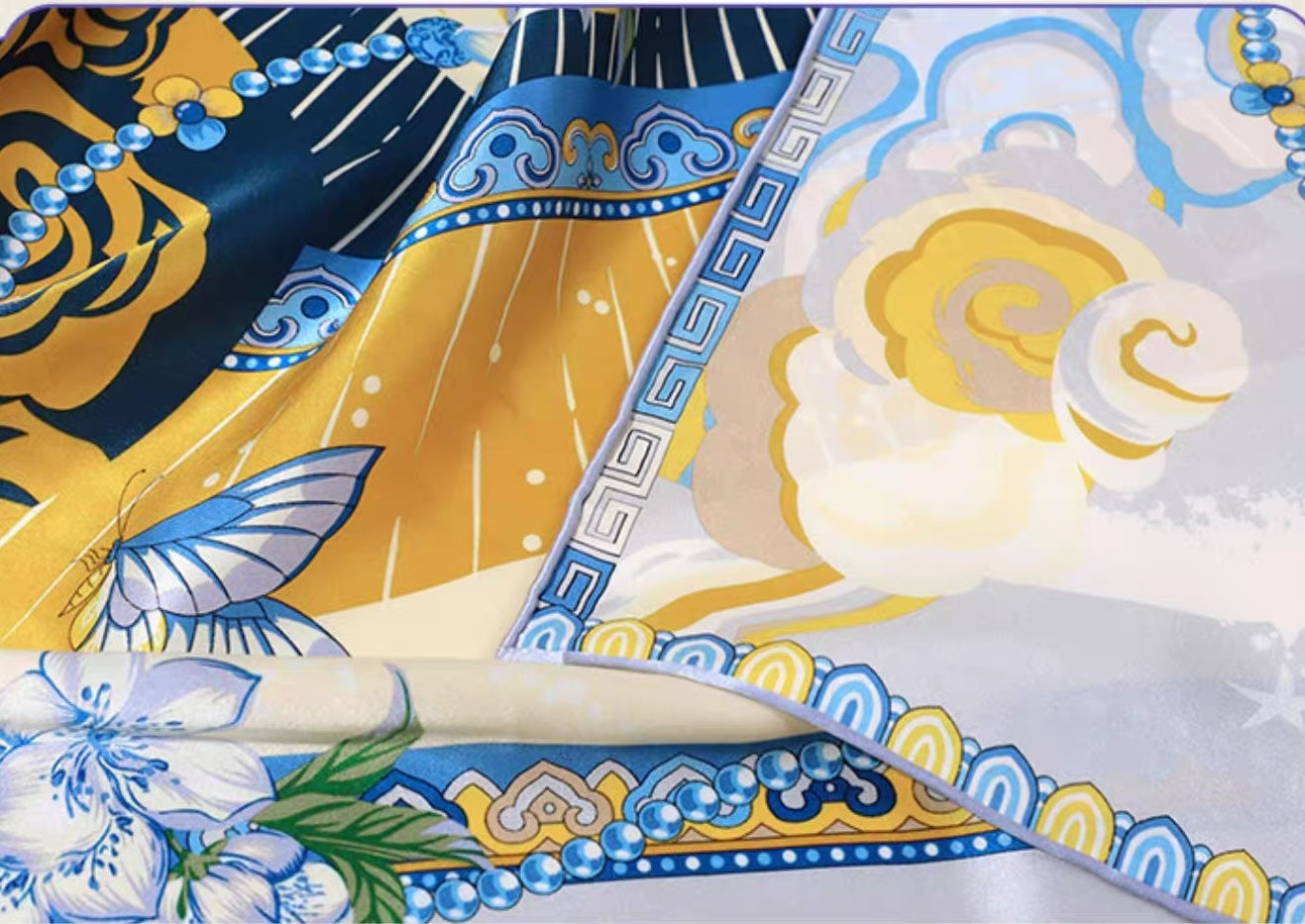 Silk scarf (90×90 cm)