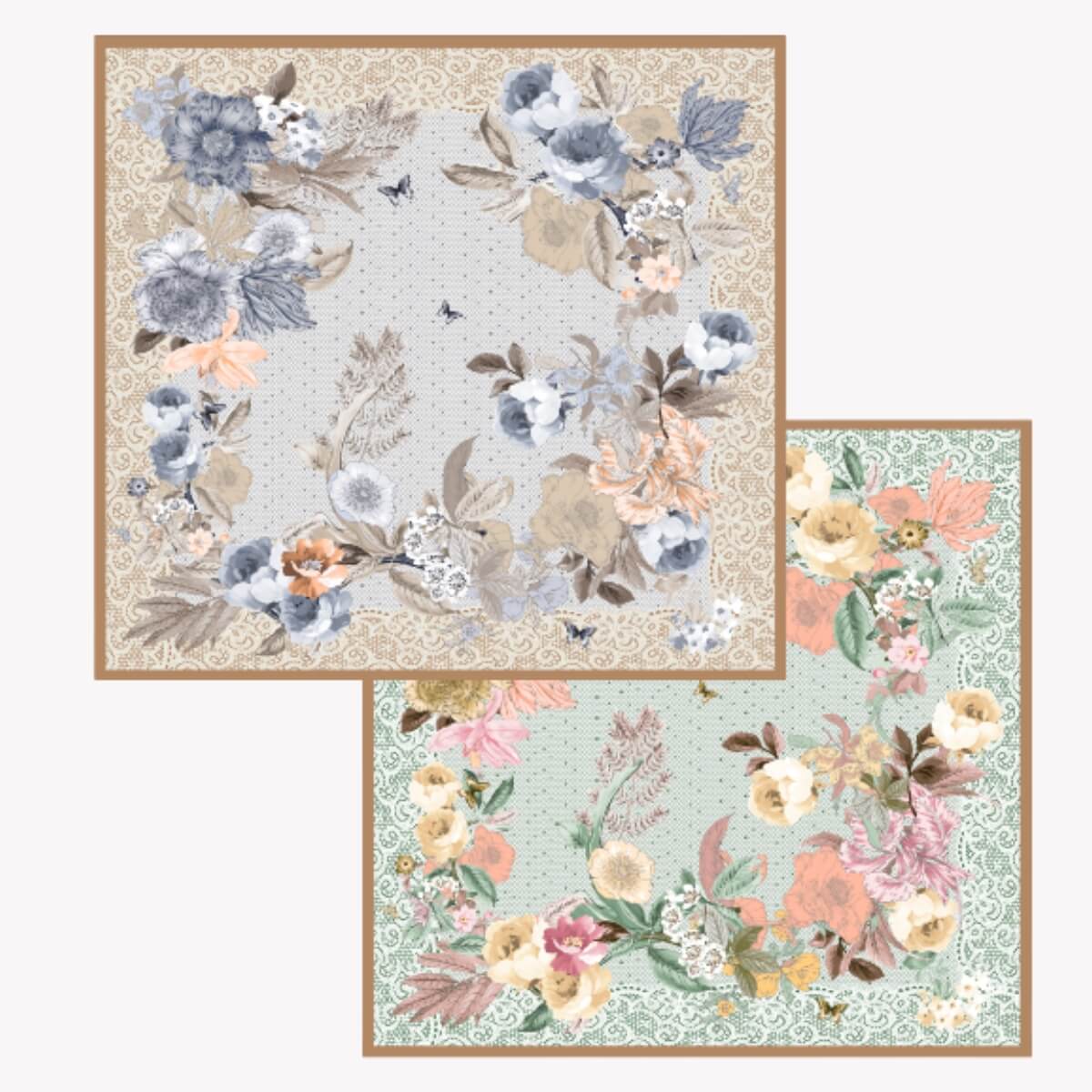 Silk scarf (90×90 cm)