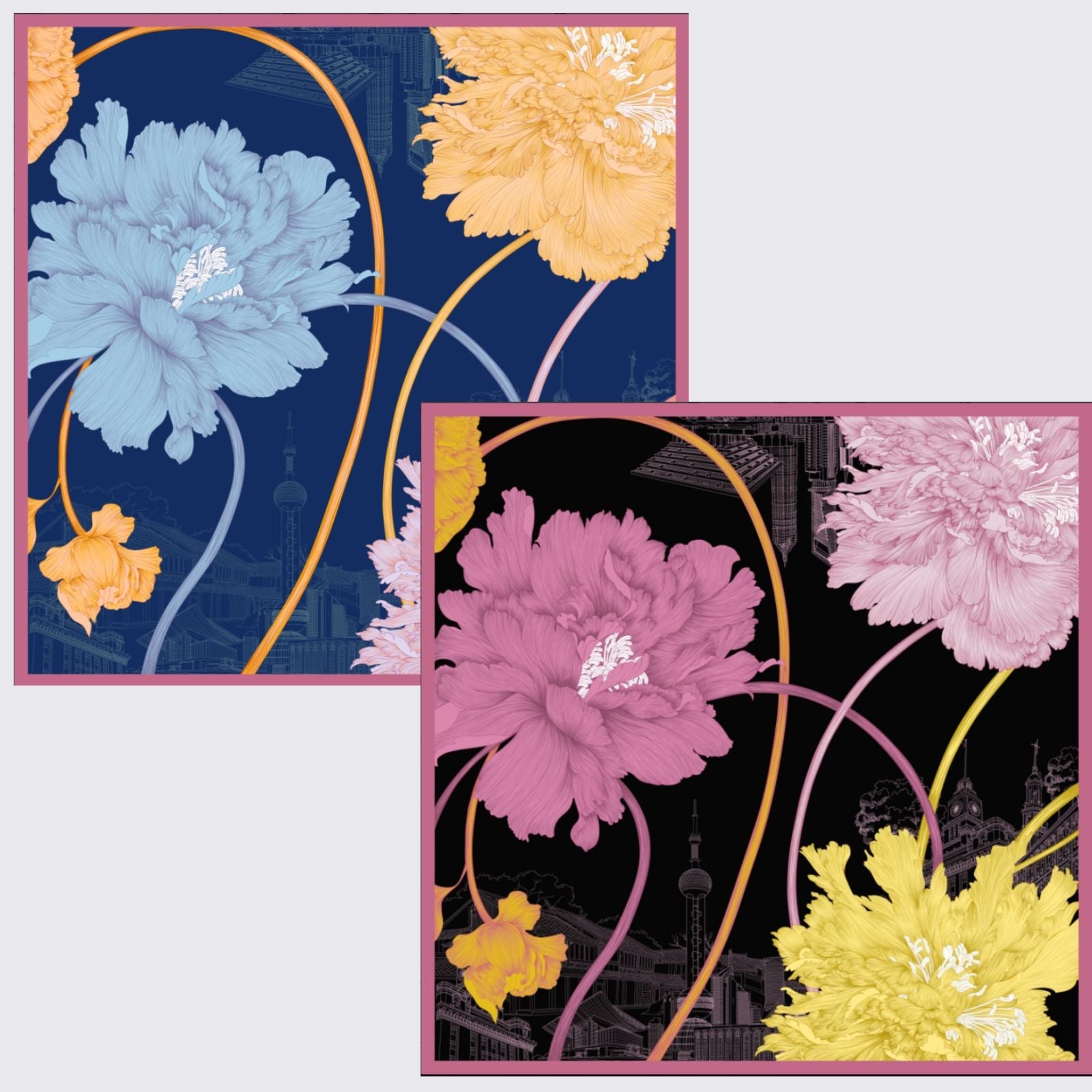 Seidenschal (90×90 cm)