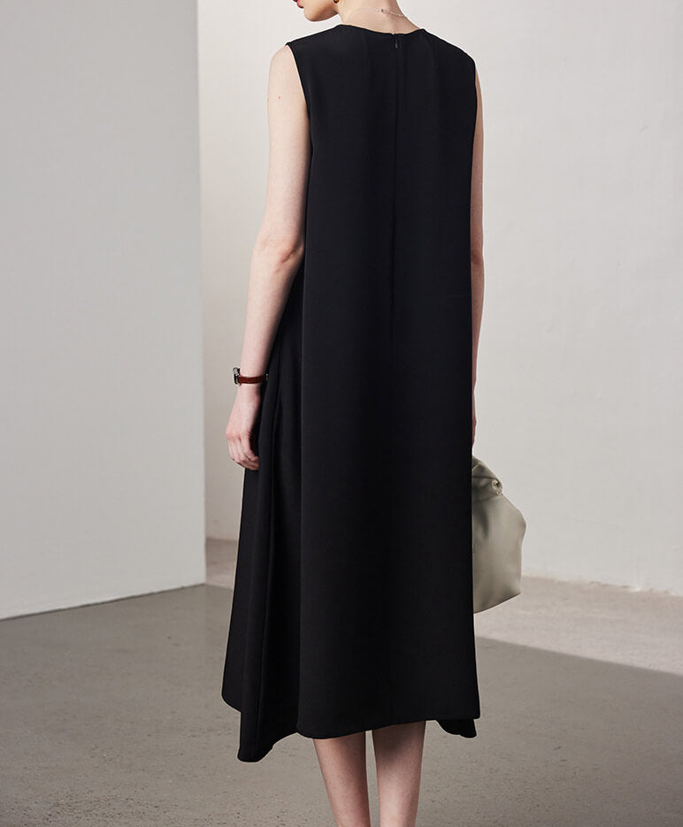 Seidenkleid mit Trapezform