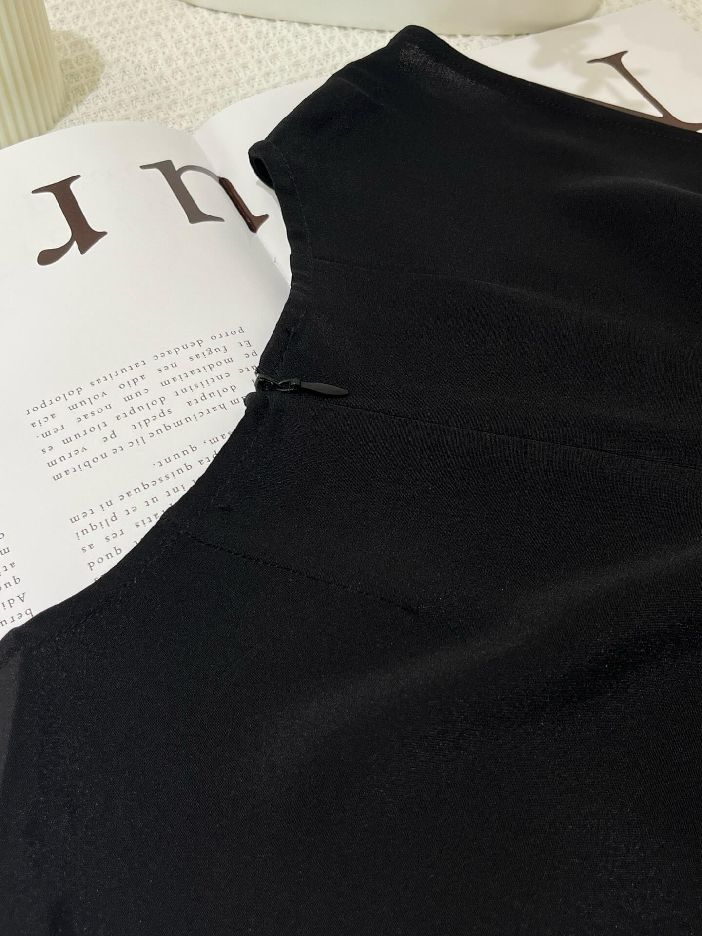 Seidenkleid mit Trapezform