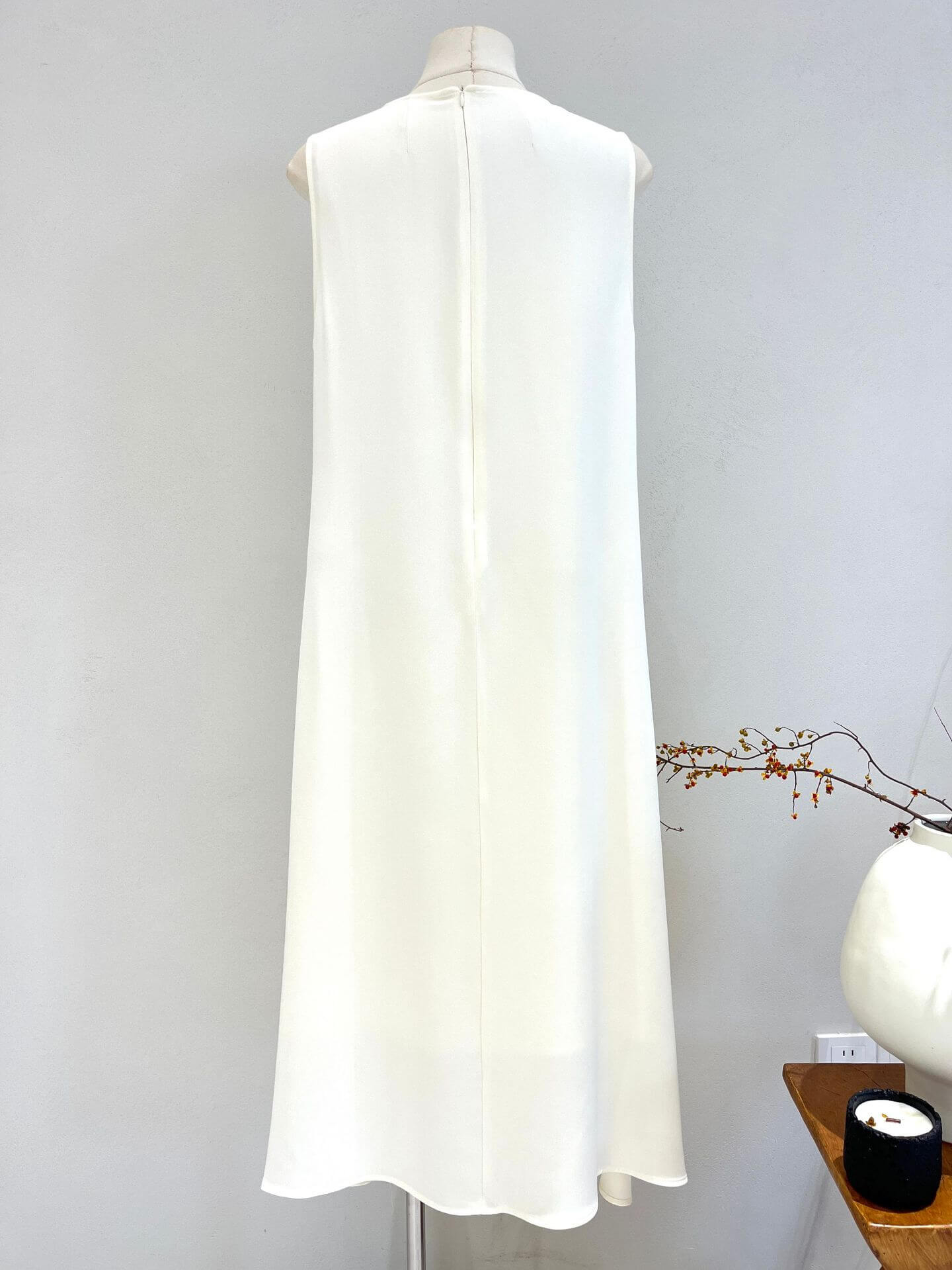 Seidenkleid mit Trapezform
