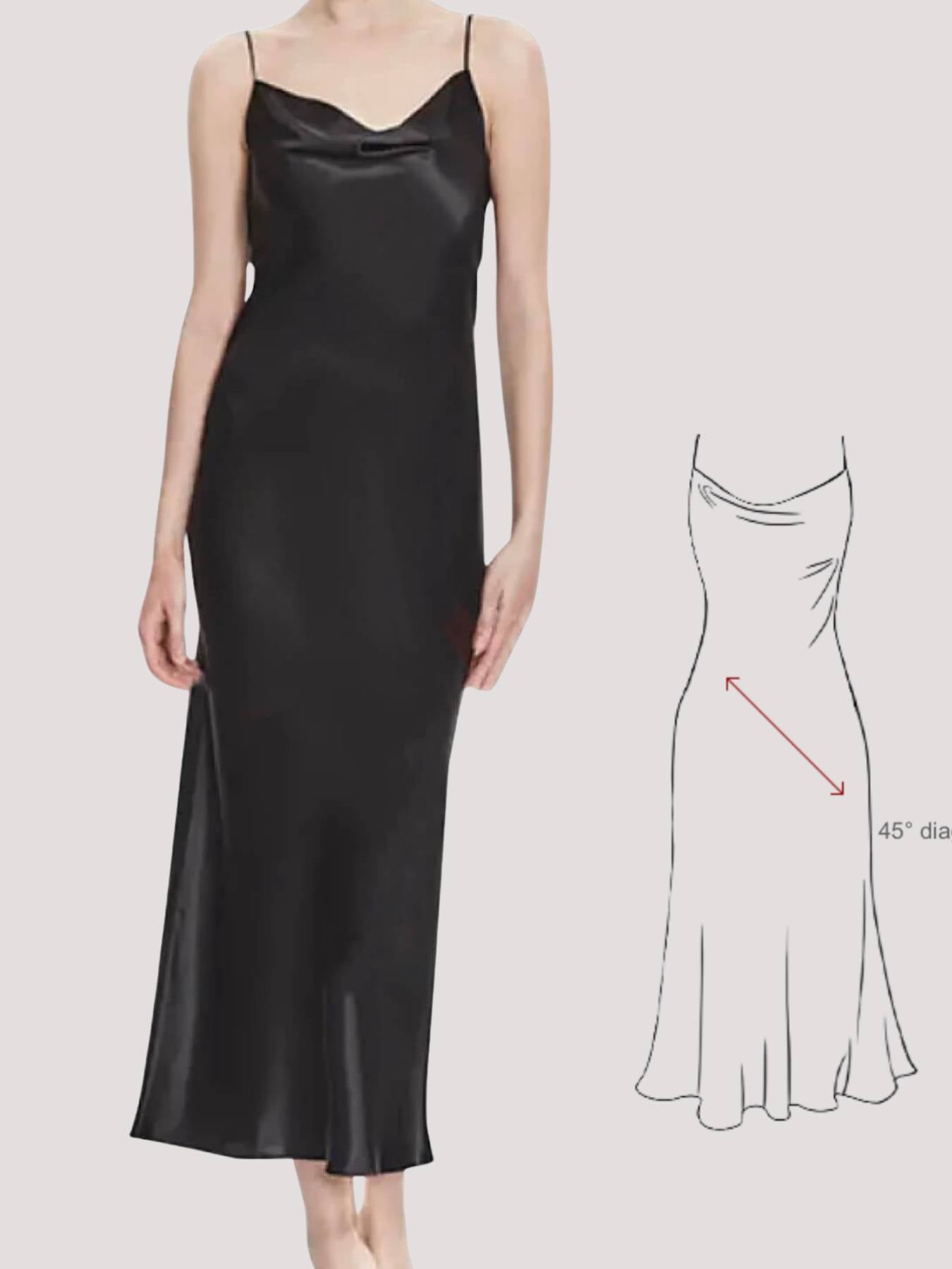 Damen Seiden Negligé