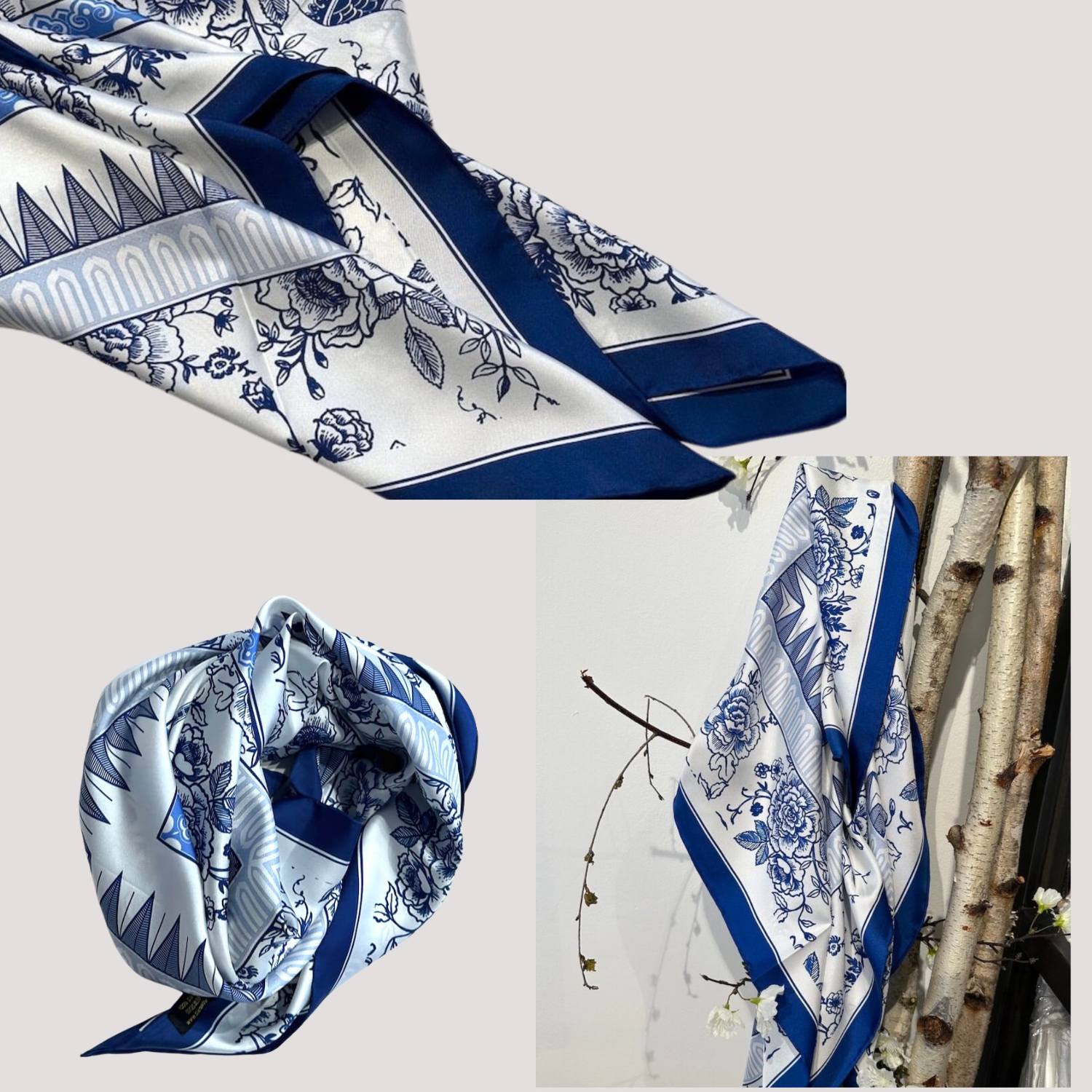 Silk scarf (90×90 cm)