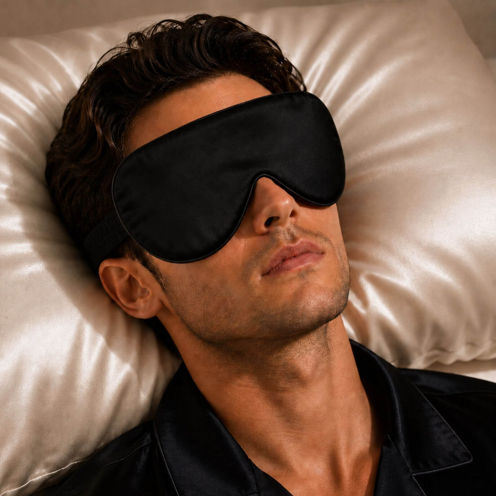 Silk eye mask (adjustable band)