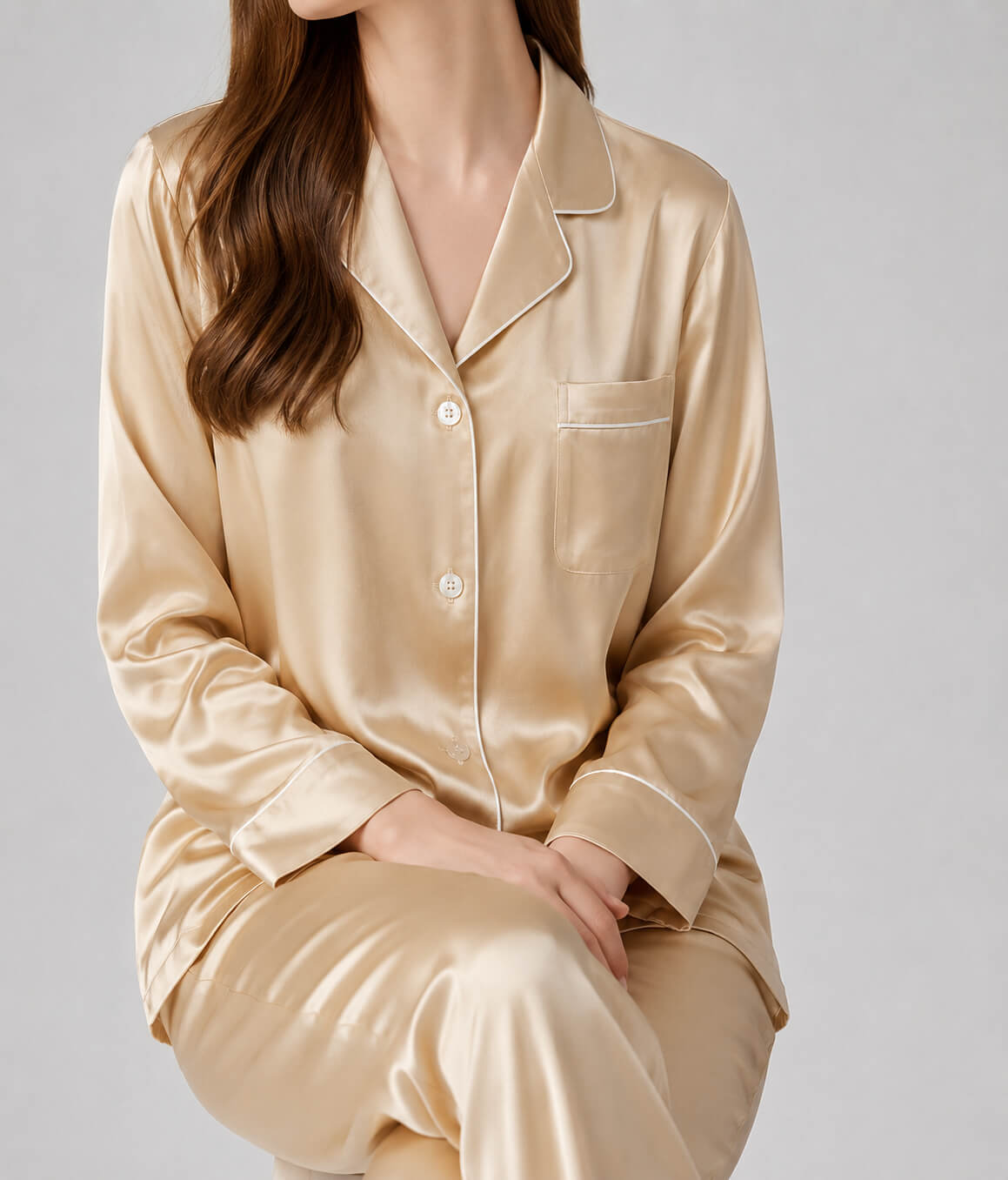 Seidenpyjama für Damen
