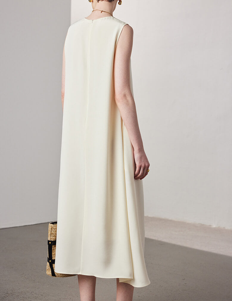 Seidenkleid mit Trapezform