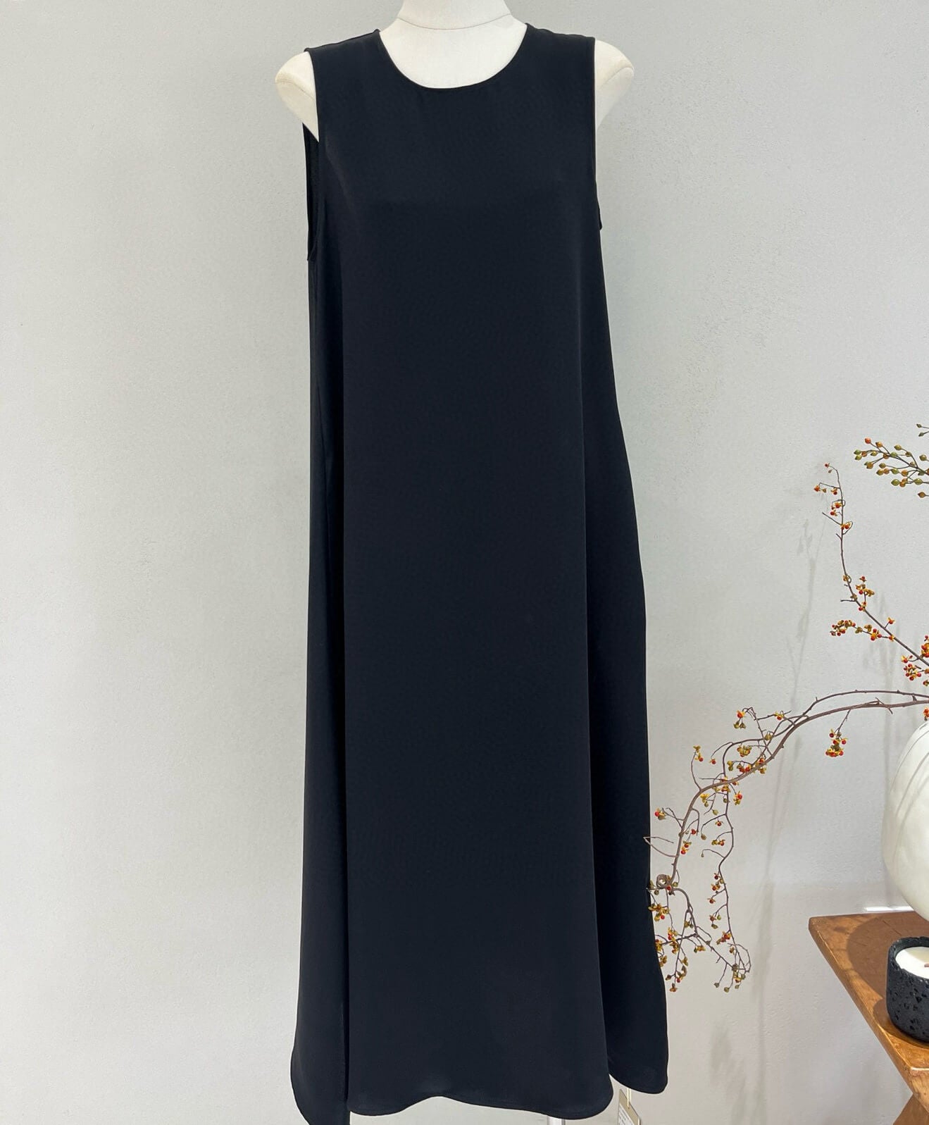 Seidenkleid mit Trapezform