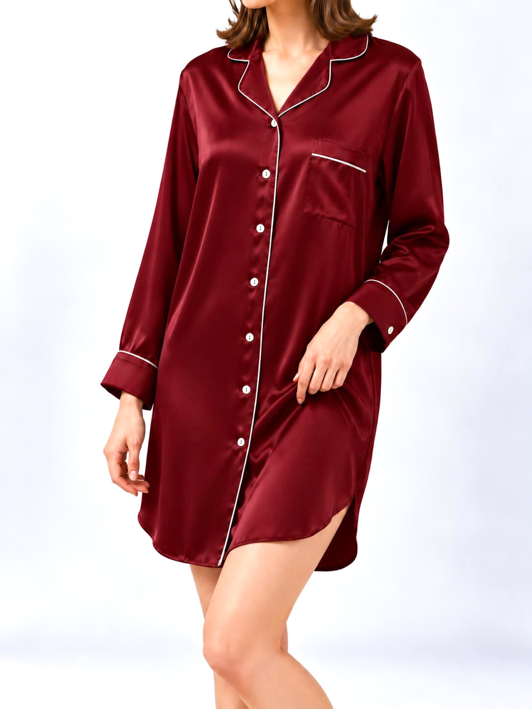 Women's silk nightdress